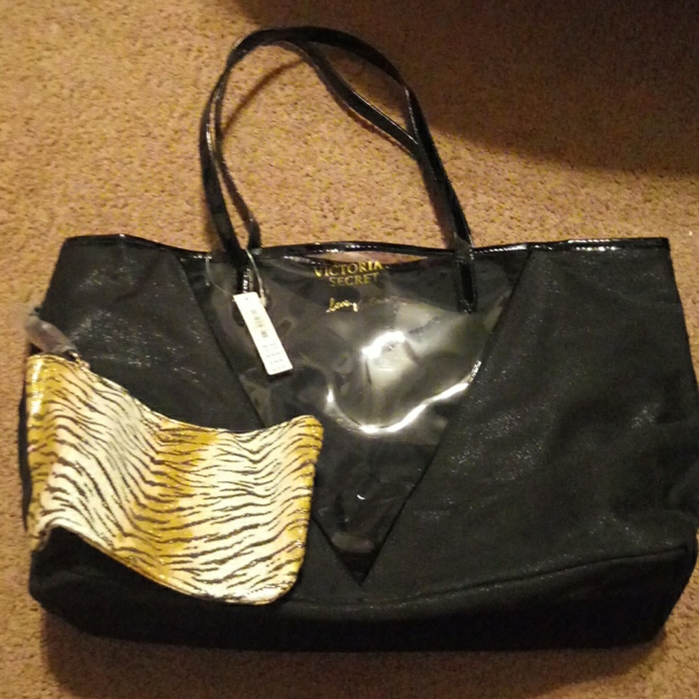 Victoria Secret 2018 Black & Clear Tote